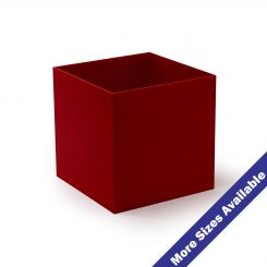 Red Acrylic 5-Sided Box
